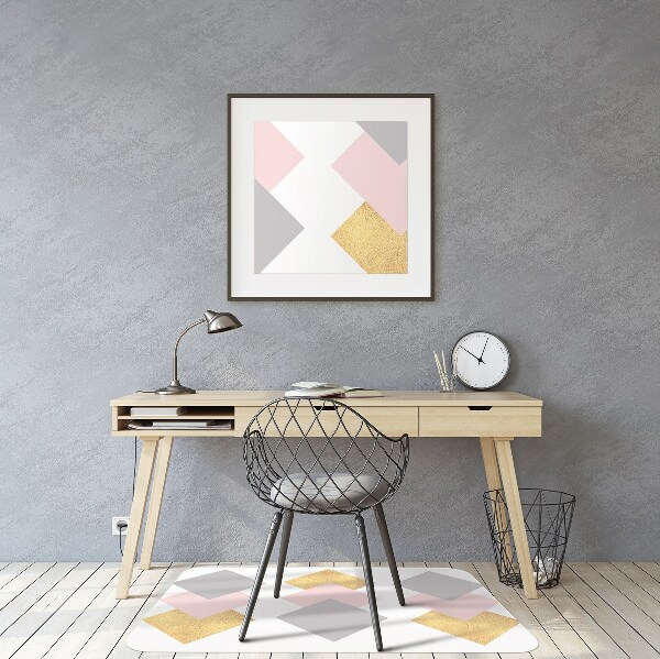 Tapis pour chaise de bureau Diamants colorés