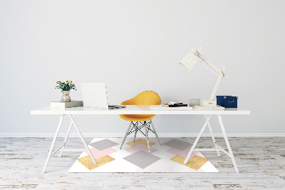 Tapis pour chaise de bureau Diamants colorés