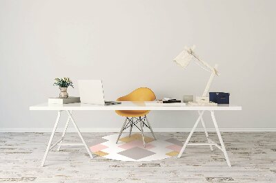 Tapis pour chaise de bureau Diamants colorés