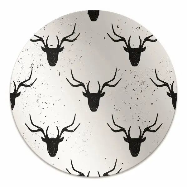 Tapis protection sol Modèle de cerf noir