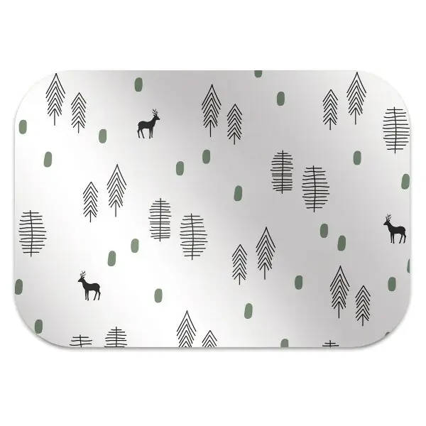 Tapis de chaise de bureau Cerf dans la forêt
