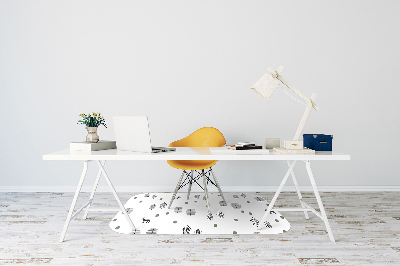 Tapis de chaise de bureau Cerf dans la forêt