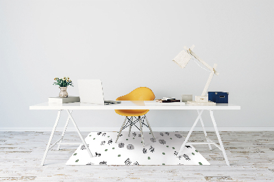 Tapis de chaise de bureau Cerf dans la forêt