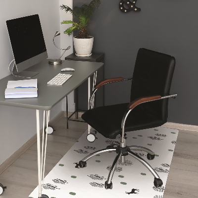 Tapis de chaise de bureau Cerf dans la forêt