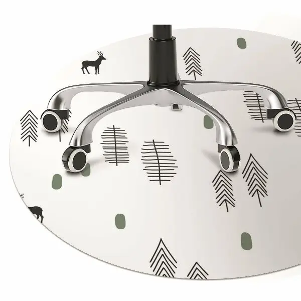 Tapis de chaise de bureau Cerf dans la forêt