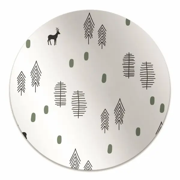 Tapis de chaise de bureau Cerf dans la forêt