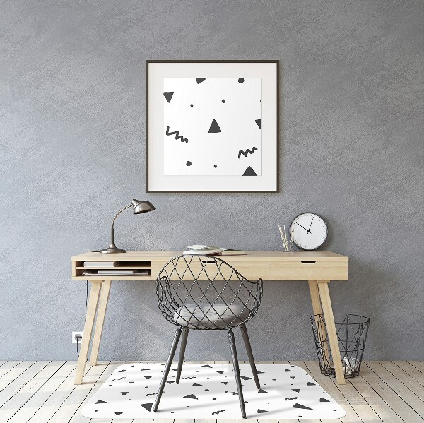 Tapis fauteuil bureau Formes géométriques