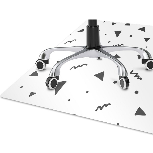 Tapis fauteuil bureau Formes géométriques