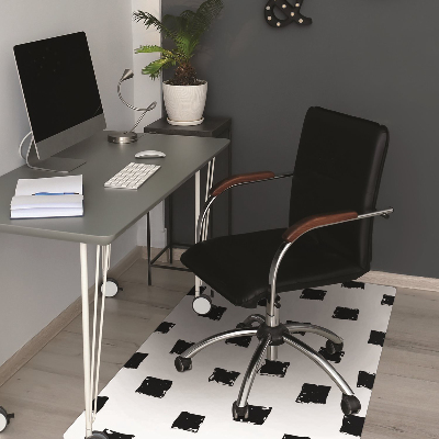 Tapis fauteuil bureau do biura Carrés peints