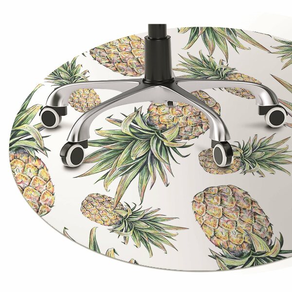 Tapis de chaise de bureau Ananas