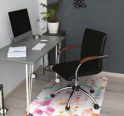 Tapis pour chaise de bureau Trio de la géométrie