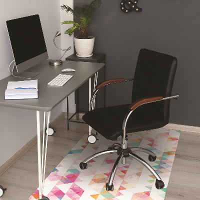 Tapis pour chaise de bureau Trio de la géométrie