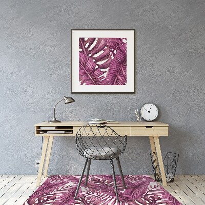 Tapis fauteuil bureau do biura Feuilles tropicales