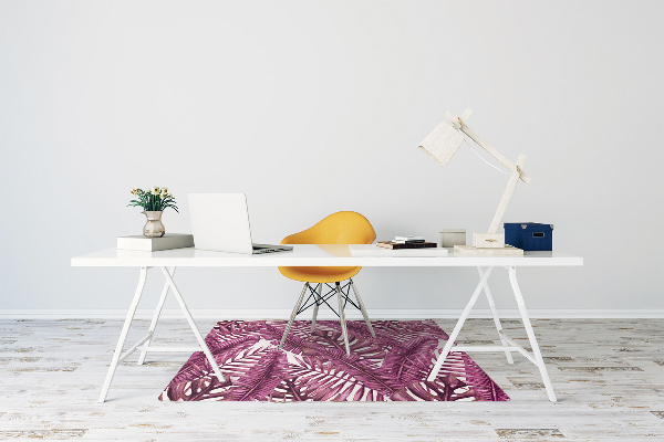 Tapis fauteuil bureau do biura Feuilles tropicales
