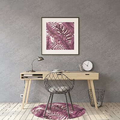 Tapis fauteuil bureau do biura Feuilles tropicales