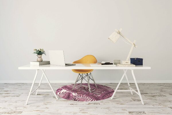 Tapis fauteuil bureau do biura Feuilles tropicales