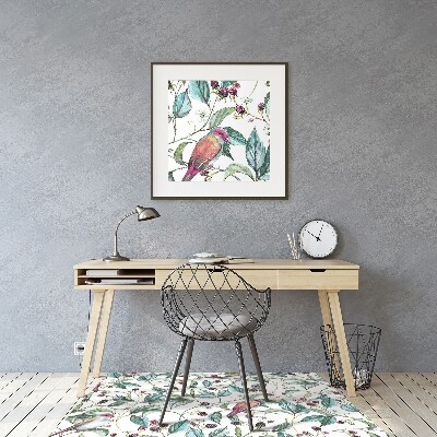 Tapis de chaise de bureau Oiseaux sur la branche