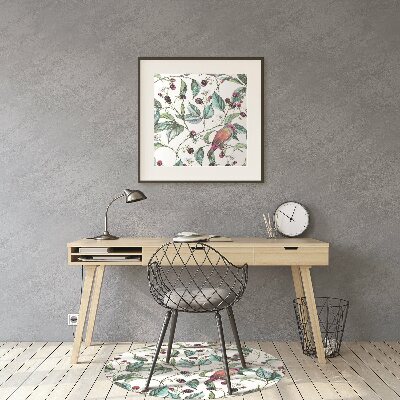 Tapis de chaise de bureau Oiseaux sur la branche