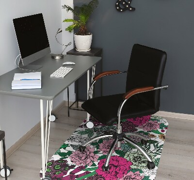 Tapis pour chaise de bureau Fleurs vintage