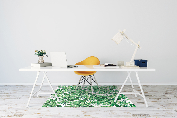Tapis protection sol Feuilles géométriques