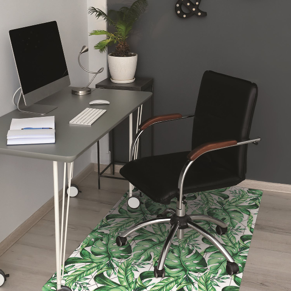 Tapis protection sol Feuilles géométriques