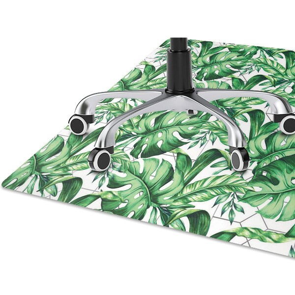Tapis protection sol Feuilles géométriques