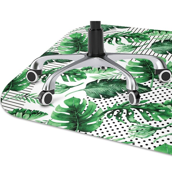 Tapis de chaise de bureau Points et tirets