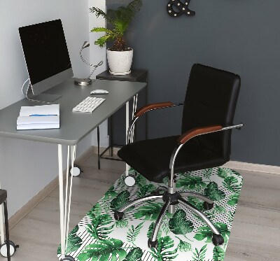 Tapis de chaise de bureau Points et tirets