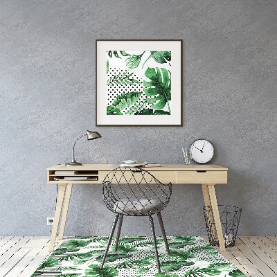 Tapis de chaise de bureau Points et tirets