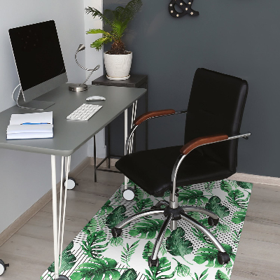 Tapis de chaise de bureau Points et tirets