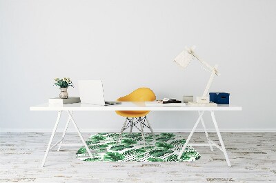 Tapis de chaise de bureau Points et feuilles