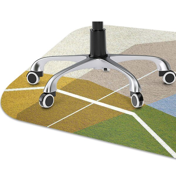 Tapis protection sol Chiffres géométriques