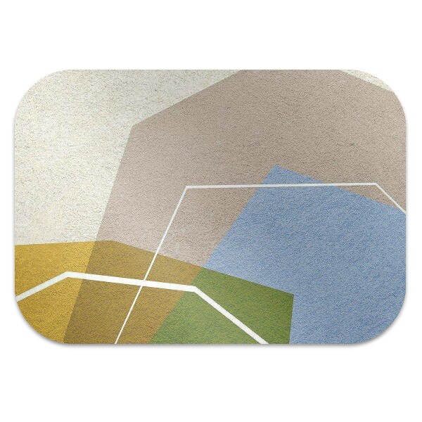 Tapis protection sol Chiffres géométriques