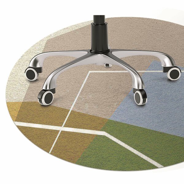 Tapis protection sol Chiffres géométriques