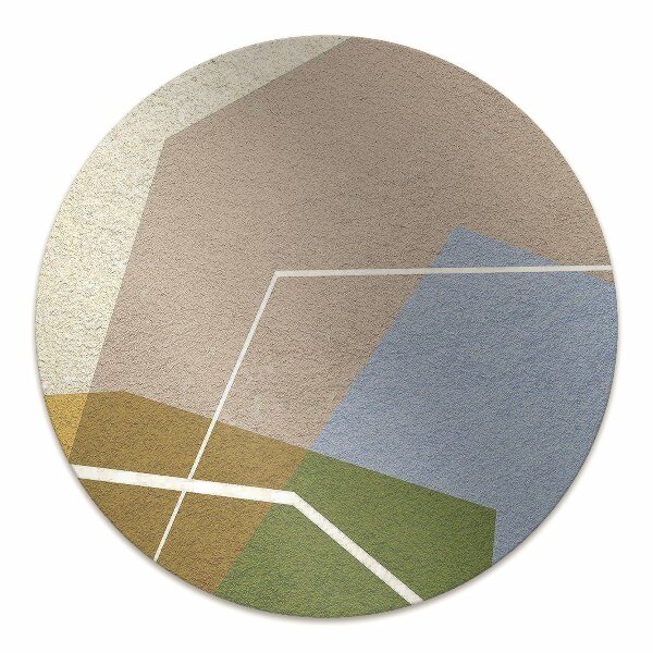 Tapis protection sol Chiffres géométriques