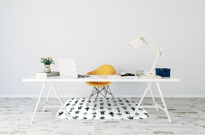 Tapis pour chaise de bureau Succulents