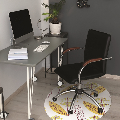 Tapis de chaise de bureau Feuilles d'automne