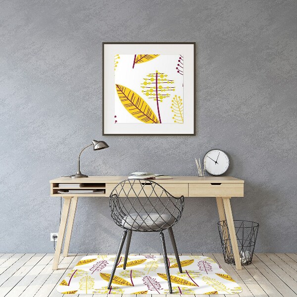 Tapis de chaise de bureau Feuilles d'automne