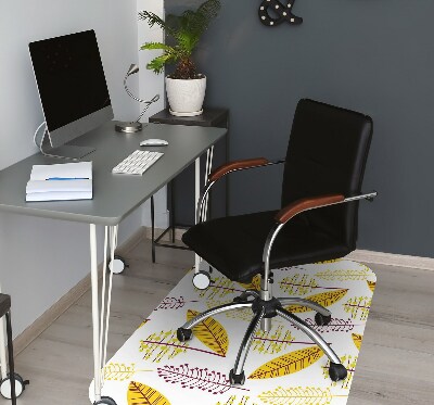 Tapis de chaise de bureau Feuilles d'automne