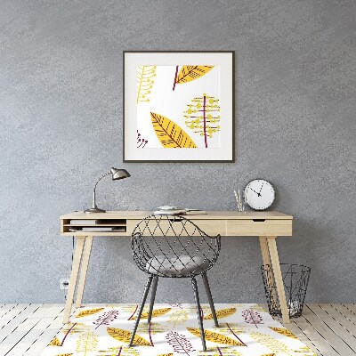 Tapis de chaise de bureau Feuilles d'automne