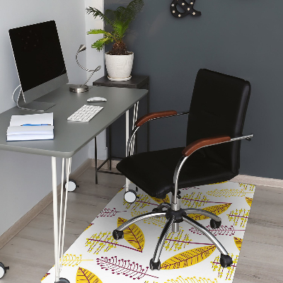 Tapis de chaise de bureau Feuilles d'automne