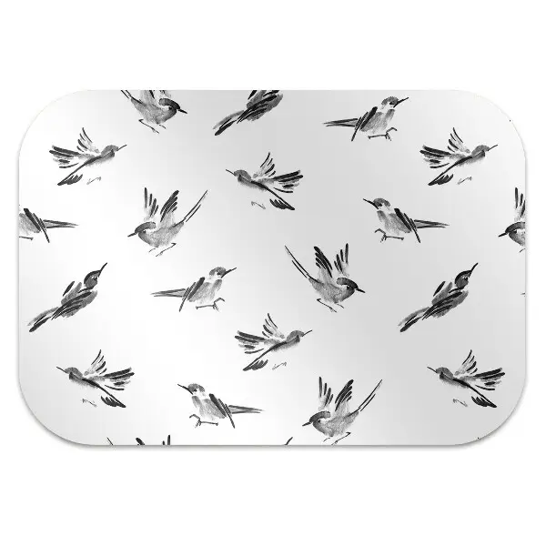 Tapis de chaise de bureau Moineaux peints