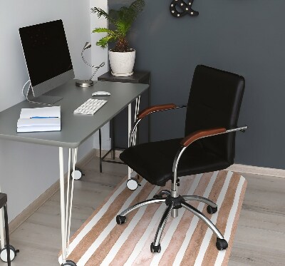 Tapis bureau Rayures marron