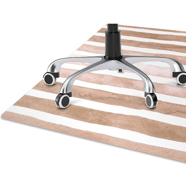 Tapis bureau Rayures marron