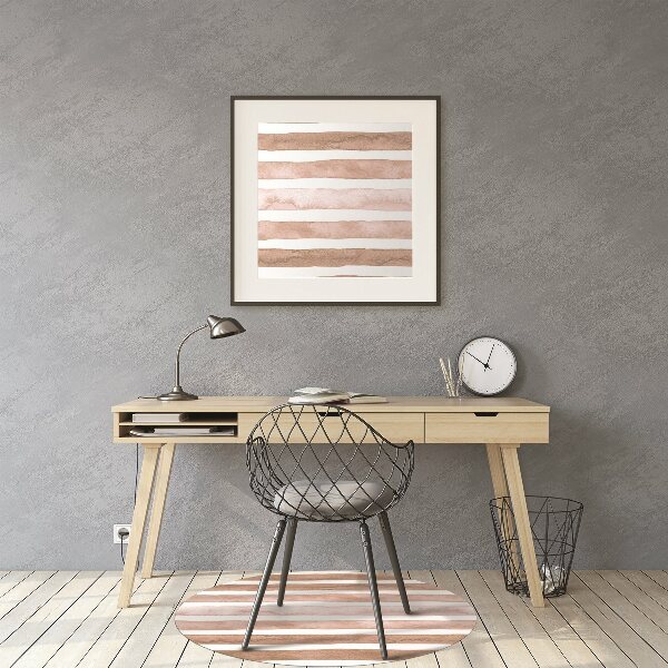 Tapis bureau Rayures marron