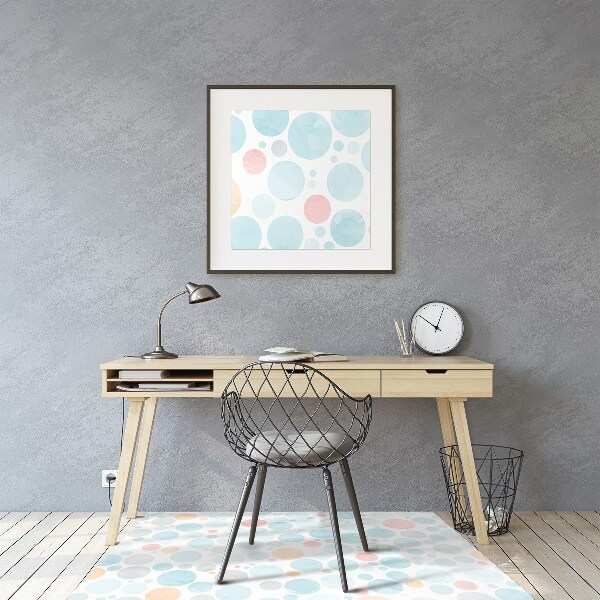 Tapis protège sol Points pastel