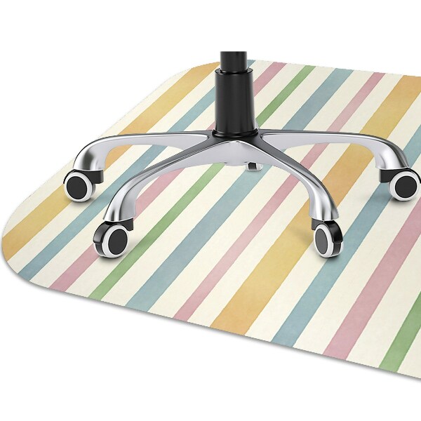 Tapis pour chaise de bureau Lignes colorées