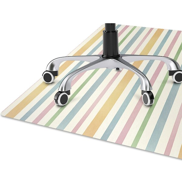 Tapis pour chaise de bureau Lignes colorées