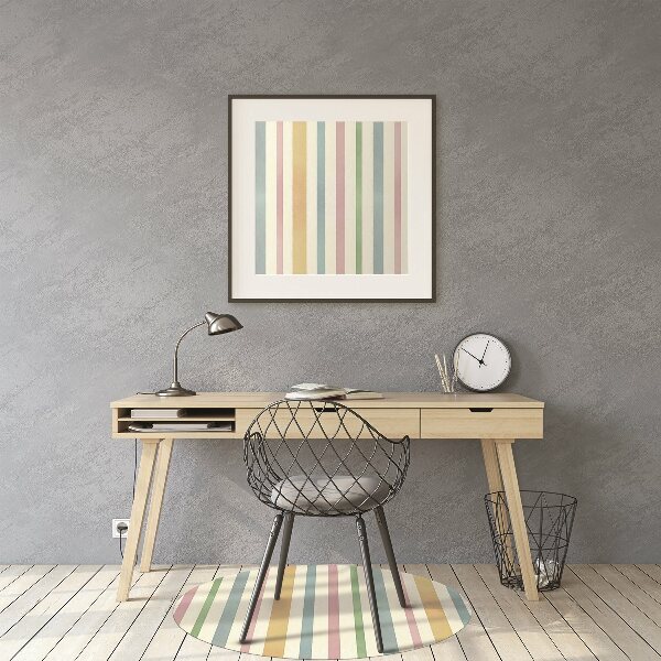 Tapis pour chaise de bureau Lignes colorées