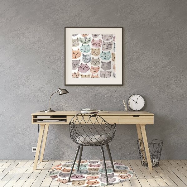 Tapis bureau Chats aquarelles